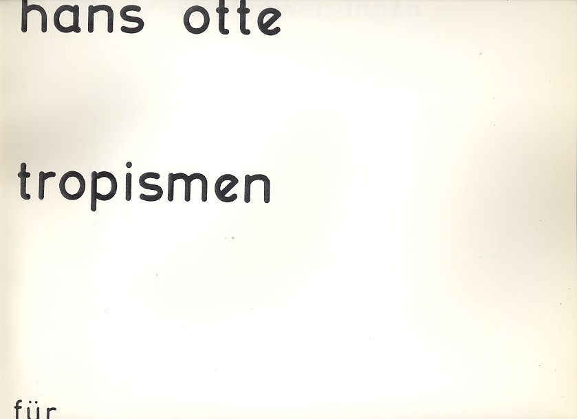 Tropismen fr Klavier