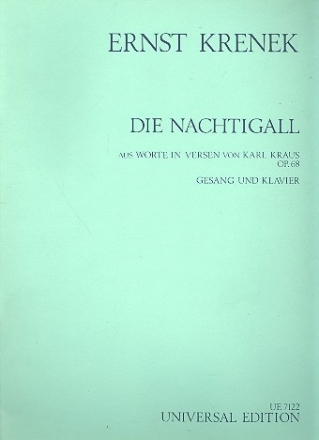 Die Nachtigall fr Gesang und Klavier