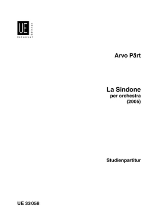 La Sindone fr Orchester Studienpartitur