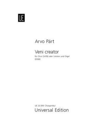 Veni creator fr Chor SATB und Orgel