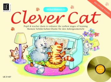 Clever Cat Beginner Piano (+CD) fr Klavier zu 4 Hnden (Lehrer und Schler) Spielpartitur