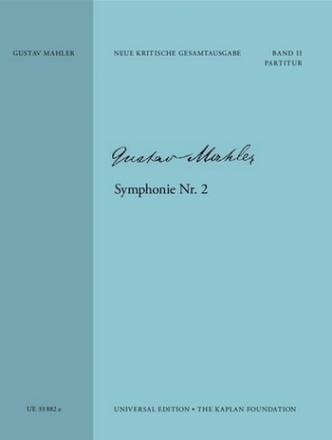 Sinfonie c-Moll Nr.2 fr Soli, gem Chor und Orchester Partitur und Textband