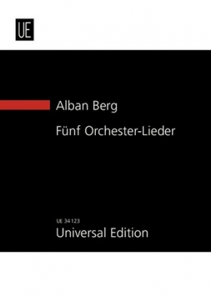 5 Orchester-Lieder op.4 fr Gesang und Orchester Studienpartitur