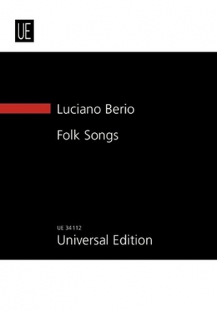 Folk Songs fr Mezzosopran und 7 Instrumente Studienpartitur