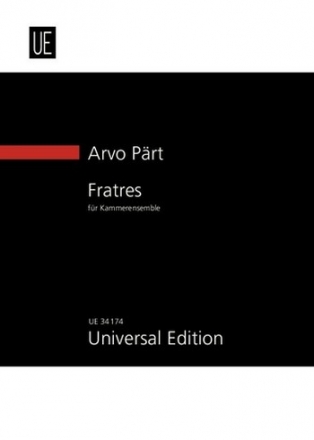 Fratres fr Kammer-Ensemble Studienpartitur