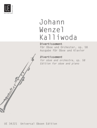 Divertissement op.58  fr Oboe und Orchester fr Oboe und Klavier
