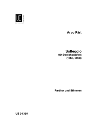 Solfeggio fr Streichquartett Partitur und Stimmen