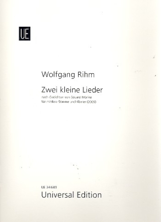 2 kleine Lieder fr Gesang (mittel) und Klavier