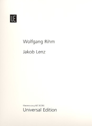 Jakob Lenz  Klavierauszug