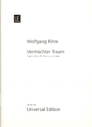 Vermischter Traum fr Bariton und Klavier Partitur