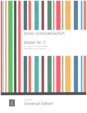 Walzer Nr.2 aus 'Suite fr Variet-Orchester' fr 2 Violoncelli Spielpartitur