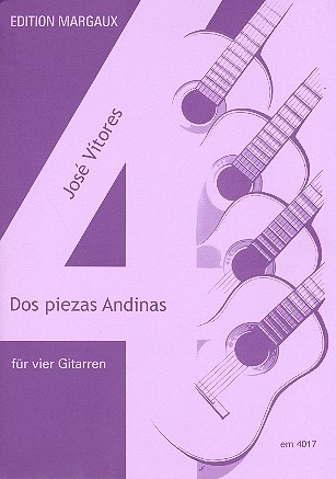 2 piezas Andinas fr 4 Gitarren 4 Spielpartituren