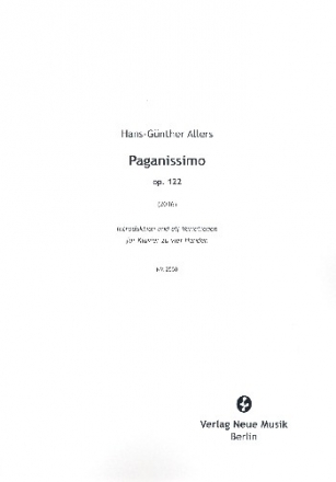 Paganissimo op.122 fr Klavier zu 4 Hnden Partitur und Stimme