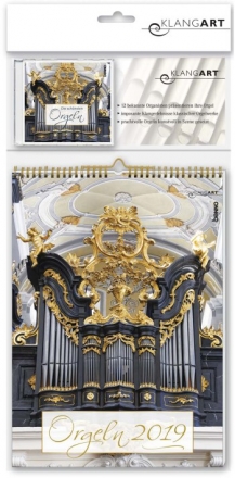 Kalender Die schnsten Orgeln 2019 (+CD) Monatskalender 30 x 42 cm