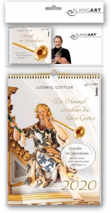 Kalender Die Himmel erzhlen die Ehre Gottes 2020 (+CD) Monatskalender 30 x 42cm