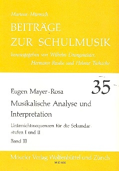 Musikalische Analyse und interpretation Unterrichtssequenzen fr die Sekundarstufe 1 und 2