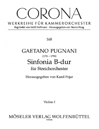 Sinfonie B-Dur fr Streichorchester Streicherset (3-3-2-3)