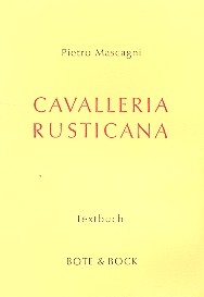 Cavalleria Rusticana  Libretto (dt)