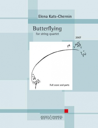 Butterflying fr Streichquartett Partitur und Stimmen