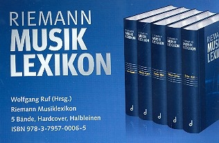 Riemann Musiklexikon in 5 Bnden 5 Bnde