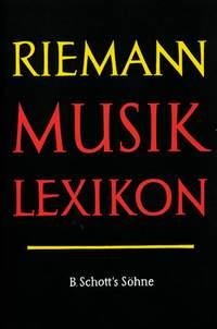 Riemann Musiklexikon Band 1 Ergnzungsband zum Personenteil A-K