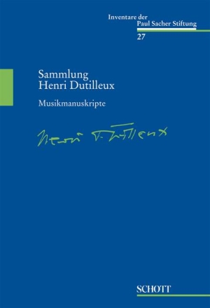 Sammlung Henri Dutilleux Musikmanuskripte