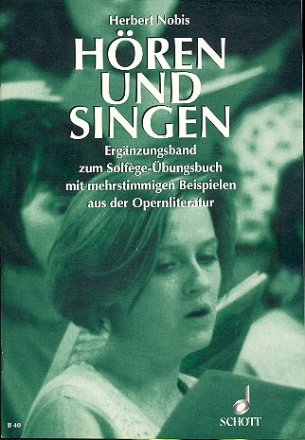 Hren und Singen Ergnzungsband zum Solfge-bungsbuch mit mehrstimmigen Beispielen aus