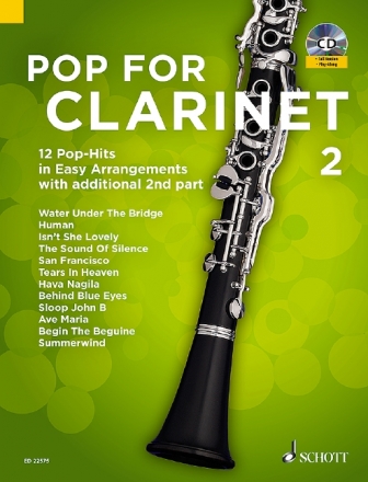 Pop for Clarinet Band 2 (+CD) fr 1-2 Klarinetten (mit Texten und Akkorden) Spielpartitur