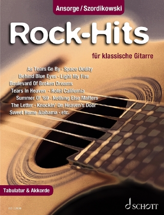 Rock-Hits fr klassische Gitarre/Tabulatur