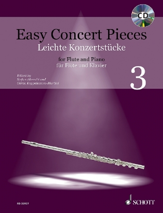 Easy Concert Pieces vol.3 (+CD) for flute and piano