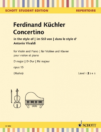 Concertino D-Dur op.15 fr Violine und Klavier