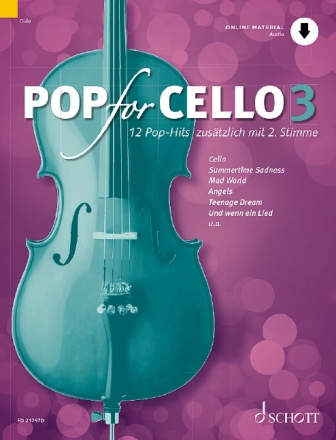 Pop for Cello Band 3 (+Online Audio) fr 1-2 Violoncelli Spielpartitur