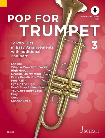 Pop for Trumpet Band 3 (+Online Audio) fr 1-2 Trompeten Spielpartitur