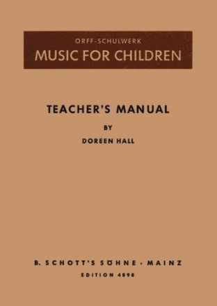 Music for Children Teacher's Manual Lehrerband