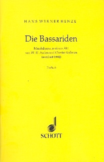 Die Bassariden Musikdrama in einem Akt Textbuch/Libretto