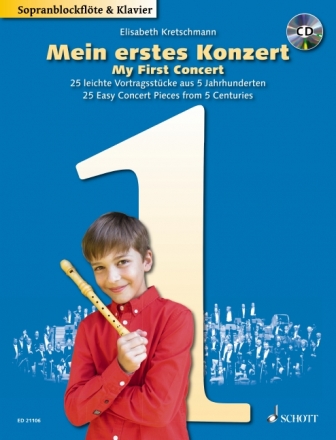 Mein erstes Konzert (+CD) fr Sopranblockflte und Klavier