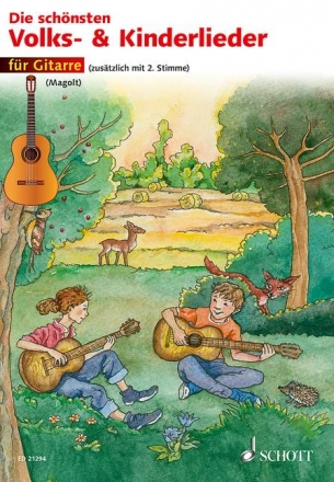 Die schnsten Volks- und Kinderlieder fr 1-2 Gitarren Spielpartitur