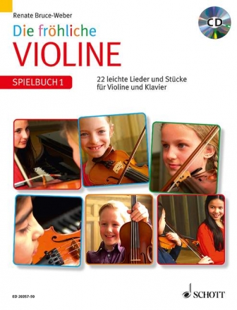 Die frhliche Violine - Spielbuch Band 1 (+CD) fr Violine und Klavier