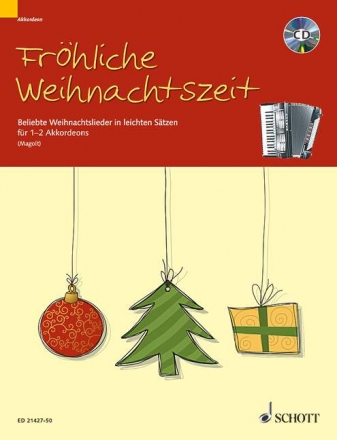Frhliche Weihnachtszeit (+CD) fr 1-2 Akkordeons Spielpartitur