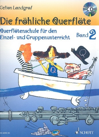 Die frhliche Querflte Band 2 - Schule (+CD) fr Flte