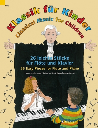 Klassik fr Kinder (+Online Audio) fr Flte und Klavier