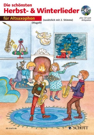 Die schnsten Herbst- und Winterlieder (+CD) fr 1-2 Altsaxophone Spielpartitur