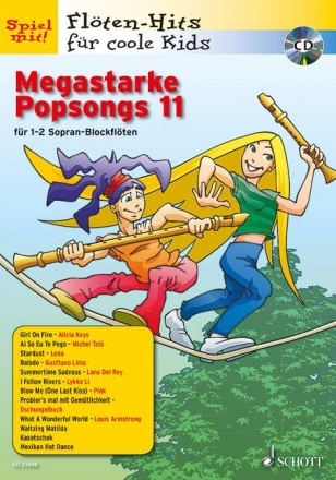Megastarke Popsongs Band 11 (+CD) fr 1-2 Sopranblockflten
