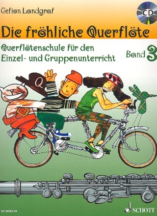 Die frhliche Querflte Band 3 - Schule (+CD) fr Flte