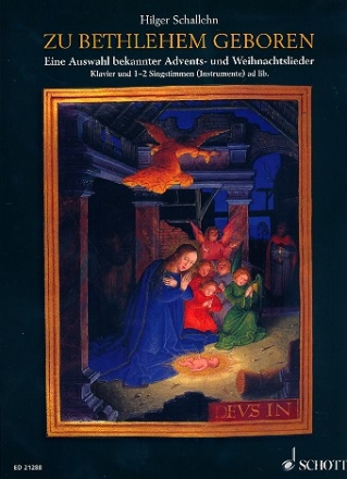 Zu Bethlehem geboren fr Klavier solo oder mit 2 Singstimmen (Instrumenten) ad libitum