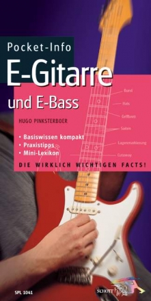 Pocket-Info E-Gitarre und E-Bass Basiswissen kompakt - Praxistipps - Mini-Lexikon