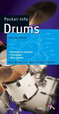 Pocket-Info Drums Basiswissen kompakt - Praxistipps - Mini-Lexikon