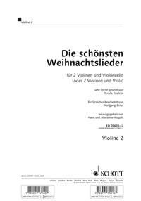 Die schnsten Weihnachtslieder fr 2 Violinen und Violoncello Violine 2