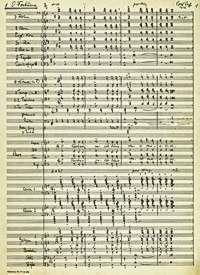 Carmina Burana Cantiones profanae Partitur - Faksimile