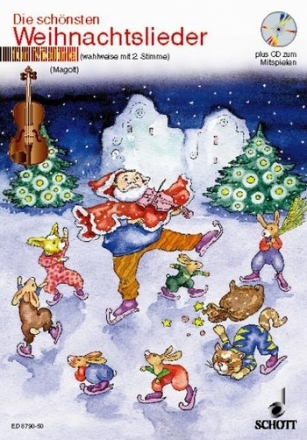 Die schnsten Weihnachtslieder fr 1-2 Violinen (mit Text)